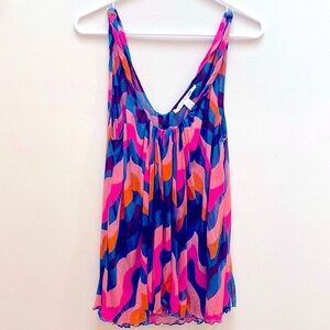 Diane von Furstenberg Colorful Silk Tank